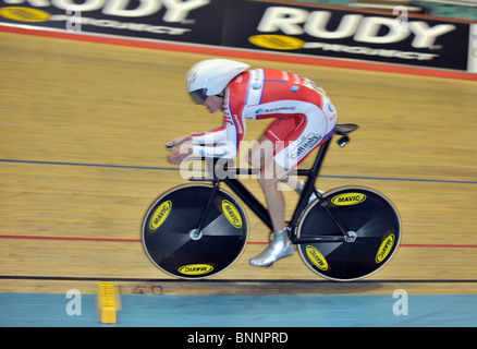 Geraint Thomas (Barloworld). 4km inseguimento qualificazioni. Giovedì pomeriggio. British Cycling Senior Via Nazionale Champ. Foto Stock