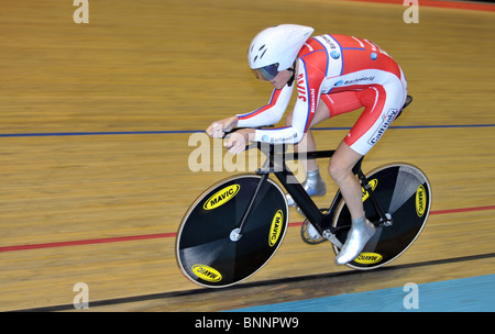 Geraint Thomas (Barloworld). 4km inseguimento qualificazioni. Giovedì pomeriggio. British Cycling Senior Via Nazionale Champ. Foto Stock