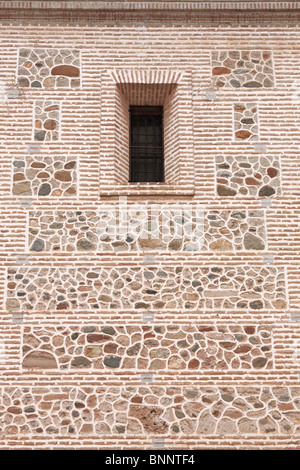 Dettaglio della parete della chiesa Iglesia de Santa Maria de la Encarnacion nell'Alhambra Granada Andalusia Spagna Europa Foto Stock