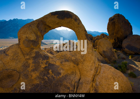 Whitney entrata principale portale Arch USA America Glen Ellis Falls negli Stati Uniti Alabama California Hills roccia roccia di granito Foto Stock