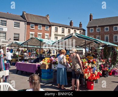 Al mercato del sabato a Beverley East Yorkshire Regno Unito Foto Stock