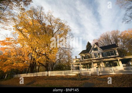 Casa su una vecchia fattoria, New Haven, STATI UNITI D'AMERICA Foto Stock