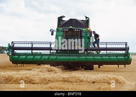 John Deere serie S690i mietitrebbia Foto Stock