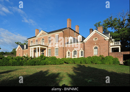 Stati Uniti Virginia VA Fairfax County storica tenuta Woodlawn Plantation House home est facciata vista Foto Stock