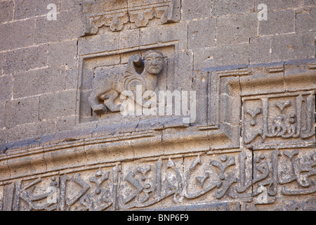 Dettagli su Ulu torre Beden sulle antiche mura della città di Diyarbakir, Turchia Foto Stock