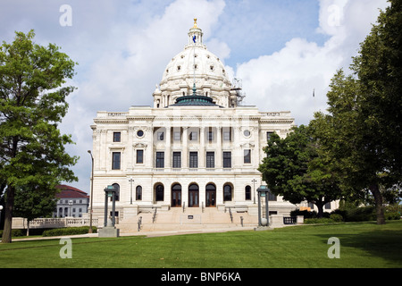 La facciata della capitale dello Stato di San Paolo, Minnesota Foto Stock