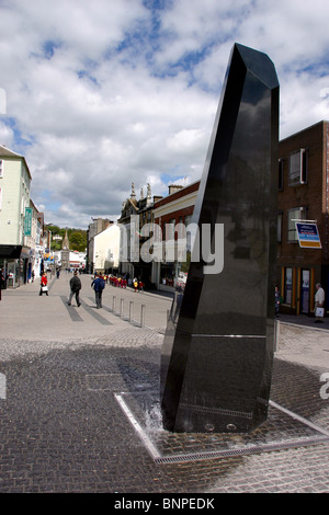 Irlanda, Waterford, John Roberts Piazza Fontana obelisco Foto Stock