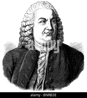 Albrecht von Haller (1708-1777), Swiss anatomista e fisiologo Foto Stock