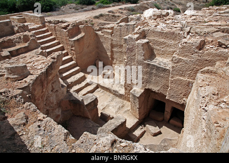 Tombe dei Re di Kato Pafos Paphos Cipro UE Unione europea EUROPA Foto Stock