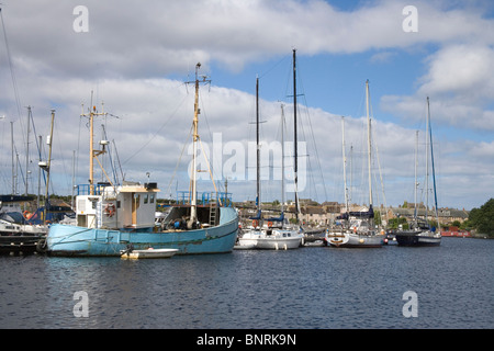 Glasson bacino yacht sulla costa di lancashire Foto Stock