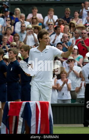 04 luglio 2010: Tomas BERDYCH, runner-up, uomini singoli. Wimbledon torneo internazionale di tennis presso il All England Lawn Tennis Club di Londra, Inghilterra. Foto Stock