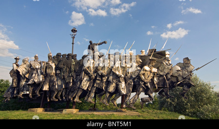 Bela Kun Memorial presso statua (o) Memento Park (Szoborpark) a Budapest, Ungheria Foto Stock