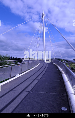 Pont re Morgan sul fiume Tywi Carmarthen town Carmarthenshire Galles Cymru REGNO UNITO GB Foto Stock