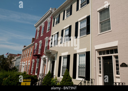 Ginevra NY USA College District. Foto Stock