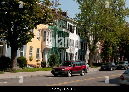 Ginevra NY USA College District. Foto Stock