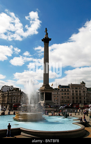 Trafalgar Square Londra Inghilterra REGNO UNITO Foto Stock
