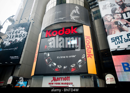 La Kodak billboard in Times Square a New York Foto Stock