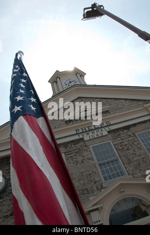 Phelps Town Hall, Ontario County, NY USA. Foto Stock