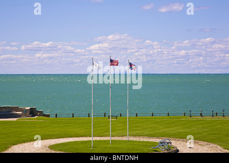 Old Fort Niagara è una pietra miliare storica nazionale e sito storico dello Stato di New York in Youngstown New York Foto Stock