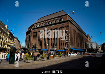 Stockmanns il famoso grande magazzino nel centro di Helsinki Foto Stock