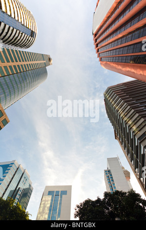 Visualizzazione dinamica di kuala Lumpur edifici per uffici Foto Stock
