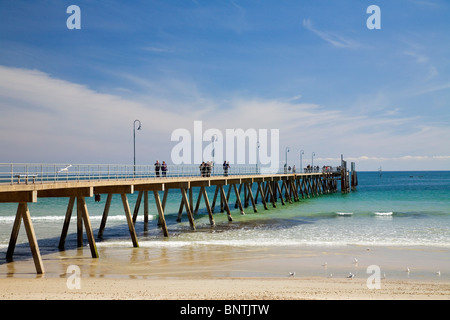 Il molo spiaggia di Glenelg. Adelaide, South Australia, Australia. Foto Stock