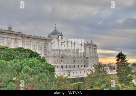 Il Palazzo Reale di Madrid (Palacio de Oriente) Foto Stock