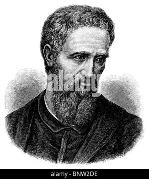 Michelangelo Buonarroti (1475 - 1564), il rinascimento italiano pittore, scultore, architetto, poeta e ingegnere Foto Stock