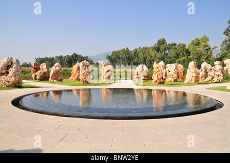 Il nuovo monumento (2008) per il 73 IDF soldati che hanno trovato la morte nel 1997 israeliano disastro in elicottero Foto Stock