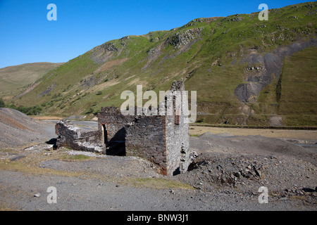 Mining rimane a Cwmystwyth miniere di piombo Valle Ystwyth Wales UK Foto Stock