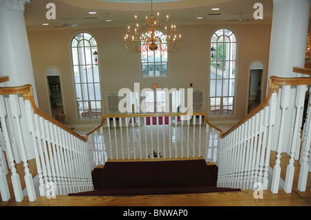 La lobby di Cumberland Inn, Williamsburg, KY. Foto Stock