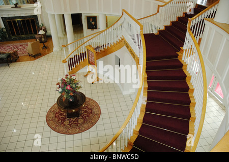 La lobby di Cumberland Inn, Williamsburg, KY. Foto Stock