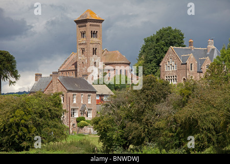 Santa Caterina la cappella in Hoarwithy fu costruito nel 1840 ma completamente ricostruito in stile italiano nel 1870 Herefordshire, Regno Unito Foto Stock