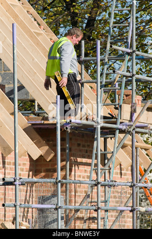 Un sviluppo continua a Clapham nonostante la recessione. Foto Stock