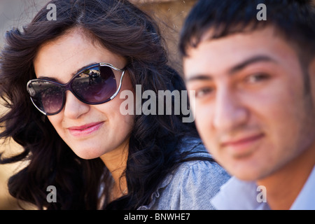 Giovani turche matura in Mardin, Turchia Foto Stock