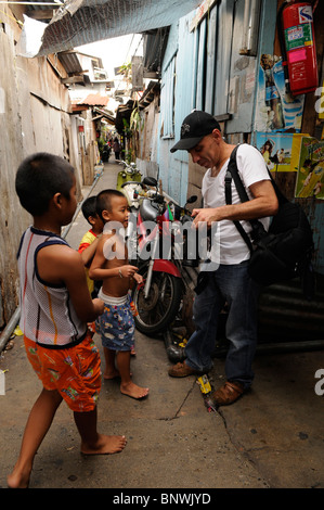 Bambini da Klong Toey slum , bangkok, Thailandia Foto Stock