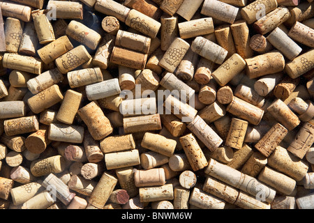 Mucchio di tappi di sughero Foto Stock