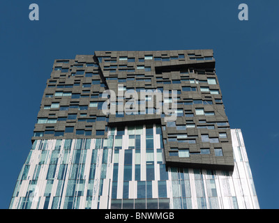 Nuovo ufficio torre da Erick Van Egeraat architetti della nuova proprietà denominata sviluppo Mahler4 a sud di Amsterdam Paesi Bassi Foto Stock