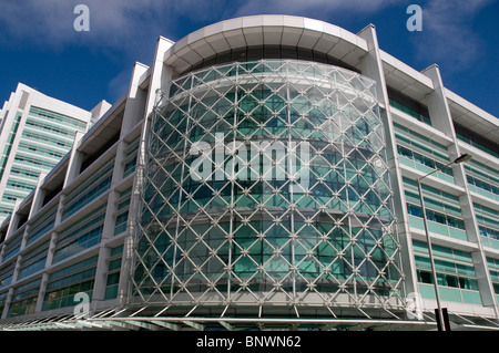 University College Hospital (unità centrale abitacolo), Euston Road, Euston Road, Gower modo, Tottenham Court Road, Gower Street, Londra, Regno Unito Foto Stock