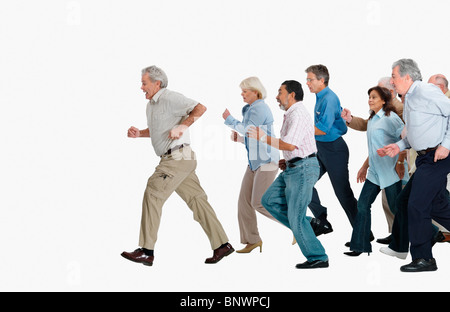 Persone in esecuzione Foto Stock