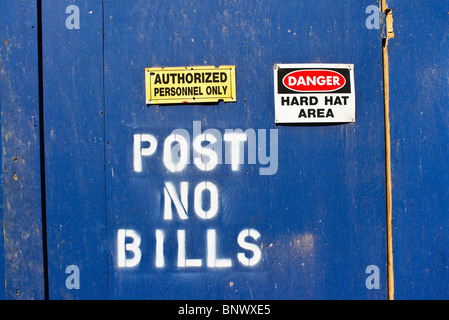 Porta al sito in costruzione Foto Stock