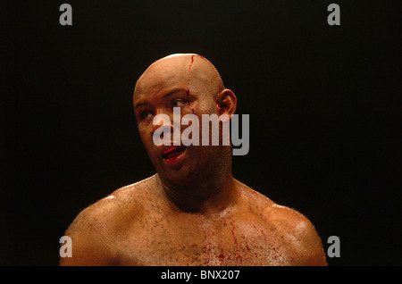 Heavyweight Danny Williams batte Matt Skelton (foto) nel loro primo incontro a ExCel Arena in London REGNO UNITO Foto Stock