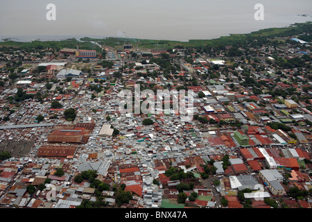 Vista aerea al di sopra di Managua Nicaragua Foto Stock