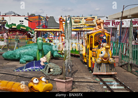 Clacton-on-Sea,Essex divertimenti sul molo, Agosto 2OO9 Foto Stock