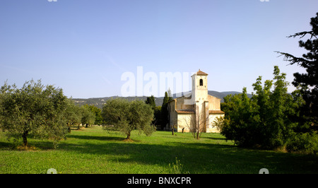 Francia, Provenza, Luberon, Lourmarin: il Tempio Protestante Foto Stock