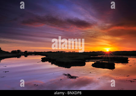 Sunrise over Southwold Foto Stock