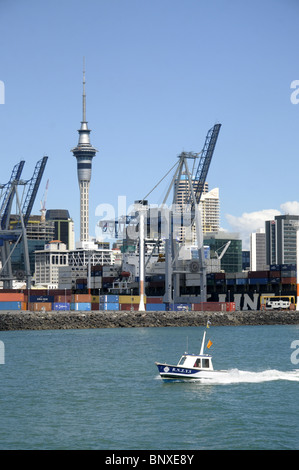 Skyline di Auckland Nuova Zelanda Foto Stock