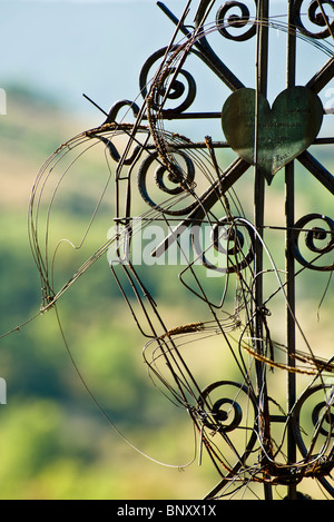 Scultura in metallo Foto Stock