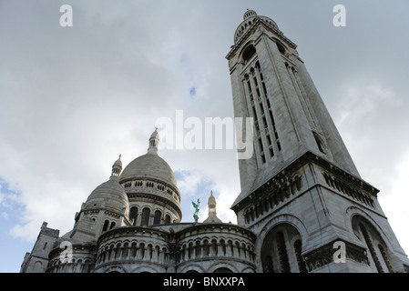 Torre campanaria, Sacre c?ur, Montmartre, Parigi, Francia Foto Stock