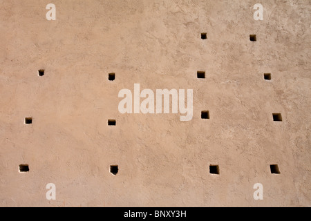 Tin Mal moschea, Marocco, dettaglio della parete esterna Foto Stock